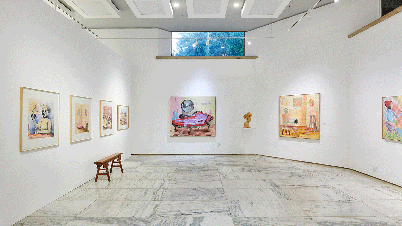 Phumulani Ntuli At Kunanela Iphuzu Emafini/Echoes From The Point Cloud, Latitudes Center For The Arts. Cr Anthea Pokroy.